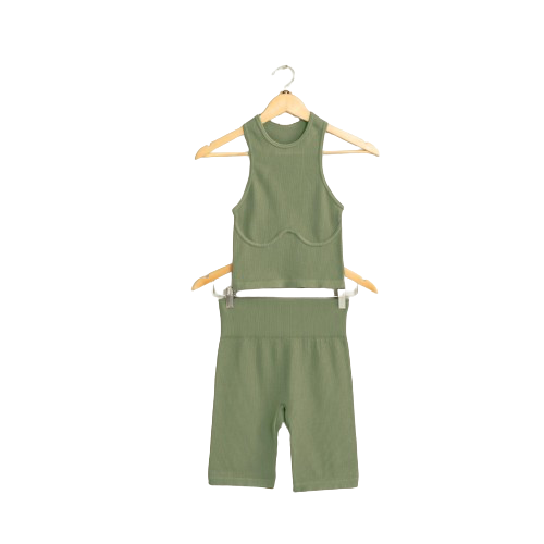 Workout bae green co ord set