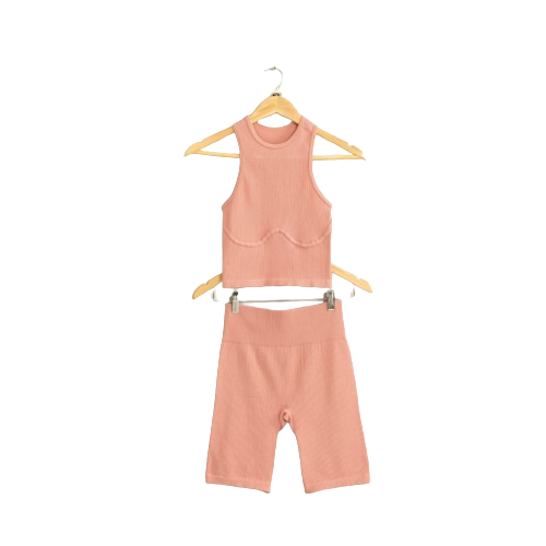 Workout bae pink co ord set